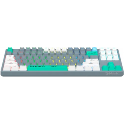 Клавиатура A4Tech Bloody S87 Energy механическая серый/зеленый USB for gamer LED (S87 USB ENERGY ASH) Клавиатура A4Tech Bloody S87 Energy механическая серый/зеленый USB for gamer LED (S87 USB ENERGY ASH)